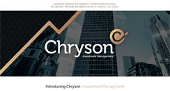 Desktop Screenshot of chryson.co.uk